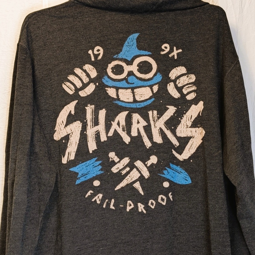 Heather Charcoal Gray Hawaii Pacific University Sharks Campus Full Zip Hoodie